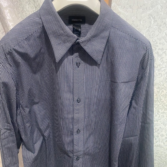 Claiborne Class Cuff Link Shirt Sz XL - Picture 7 of 10
